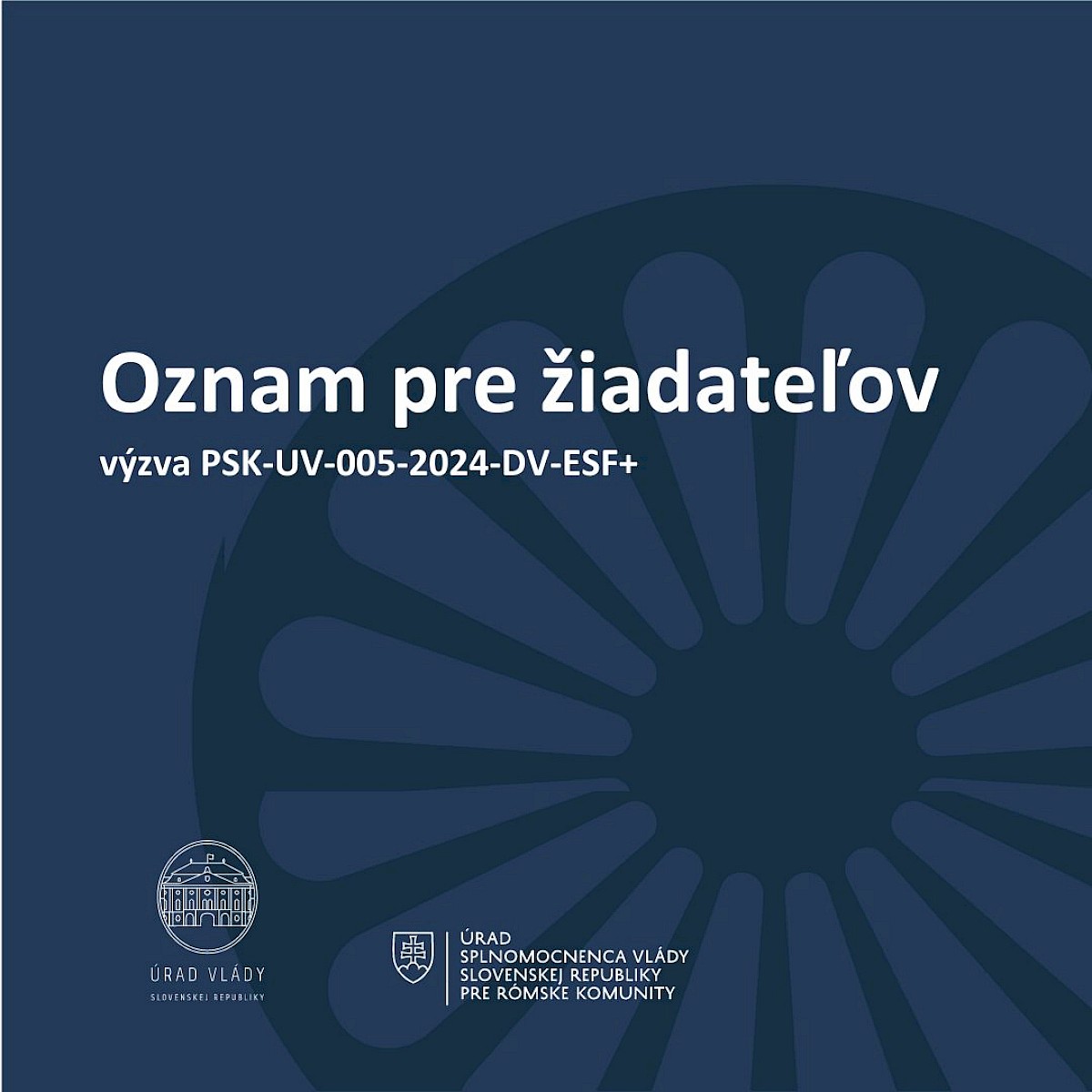 Oznam Pre Žiadateľov O Technickej Zmene Výzvy PSK UV 005 2024 DV ESF+ V